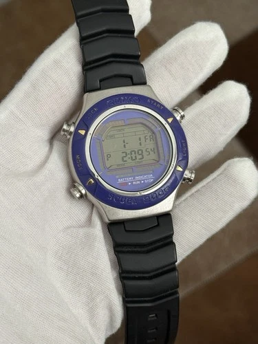 Rare Vintage Seiko Scuba S800-0010 Men’s Digital Diver Sports Watch JDM 1990s