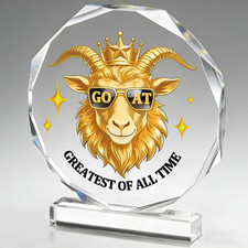 Goat Trophy - Acrylic Championship Trophy Award, 4.72X5.27 pulgadas - Perfecto para Sp