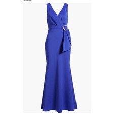Eliza J Cobalt Blue Sleeveless Mermaid Gown - Size 6 (New)