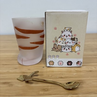 Cat Claws Pet Animal Leg Frosted Crystal Glass Coffee Cup Popular Japanese