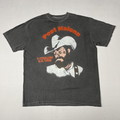 Post Malone Shirt Mens XL Gray F-1Trillion U.S. Tour Graphic Tee Concert Music