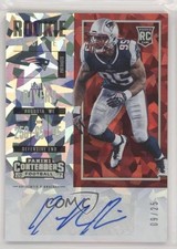 2017 Panini Contenders Rookie Cracked Ice Ticket 9/25 Derek Rivers Auto 0nr3