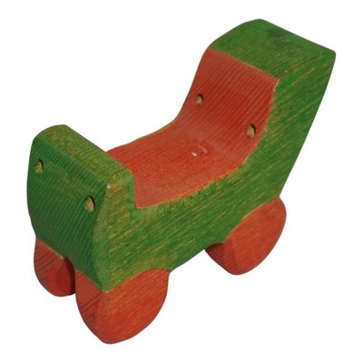 Ostheimer Kinderwagen Puppenwagen Holzspielzeug Holzfigur Zubehör handbemalt