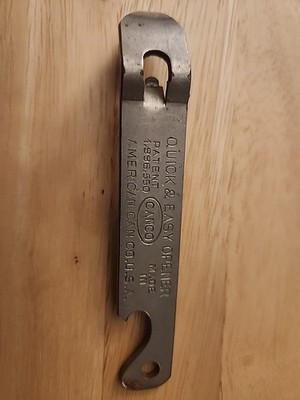 Vintage Bottle Opener CANCO AMERICAN CAN CO. MADE IN USA METAL