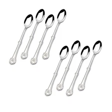 Wallace Napoleon Bee 18/10 Stainless Steel Iced Beverage Spoon (Set of Eight)