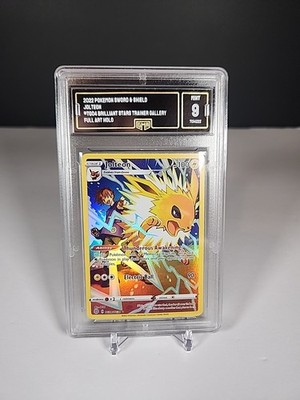 pokemon tcg brilliant stars tg04 tg30 jolteon card (TG04/TG30) [Sword & Shield: Stars] proof acrylic case and featuring a striking image of the captivating character CGC 10 GEM MINT -