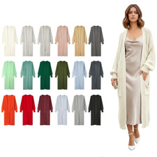 Maxi Strickjacke Damen Strickmantel Cardigan ...