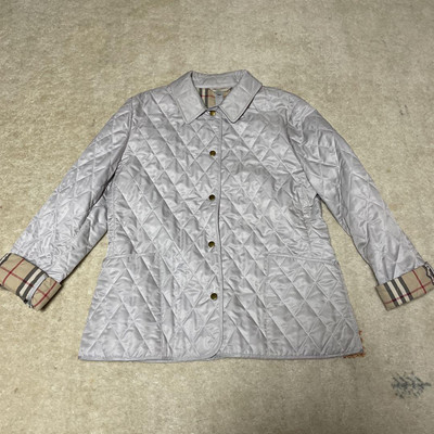 Burberry London quilted jacket in light grey Australia