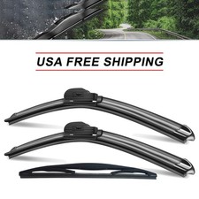 SOCOOL 22"22"12" Front Rear Wiper Blades Fit for 2014-2007 GMC Yukon, 3pcs