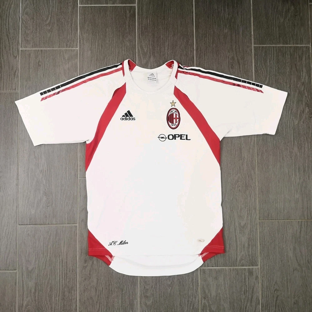 Vintage Retro 2005/06 AC Mailand Trikot Größe: S Fußball Streatwear Adidas Fans