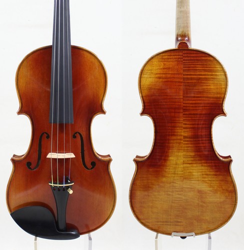 Antique Oil  Varnish! Copy of Stradivari 4/4 Violin M8717 Strong Rich Warm Tone - Afbeelding 1 van 6