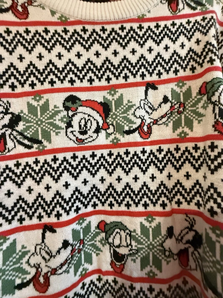 Disney Men’s Xl Crewneck Festive Christmas Sweater  - Image 3 of 4
