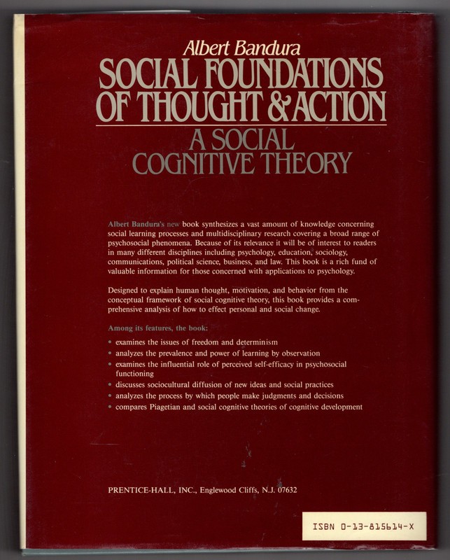 Social Foundations of Thought and Action: A Social Cognitive