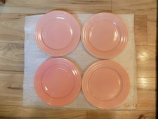 Hazel Atlas Moderntone Platonite 9" Dinner Plate Pink - Set of 4