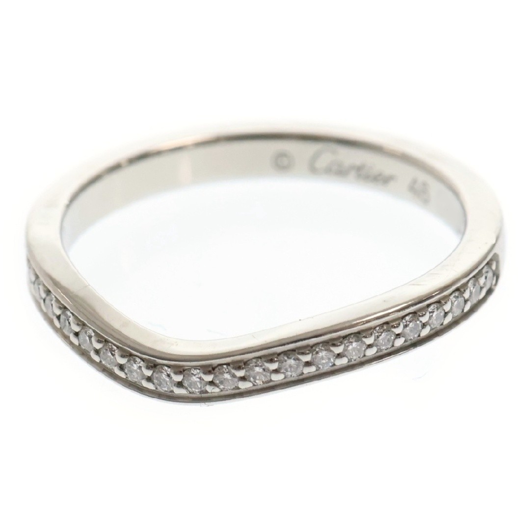 Cartier Ballerina Half Eternity Diamond Ring in Platinum 950 Pre-Owned a8a76-image