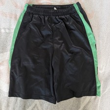 Nike Dri-Fit Elite Youth Sports Black and Green Shorts, Size youth Large