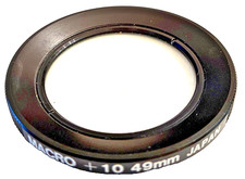 49mm Macro 10 Screw-in Glass Lens Filter Adapter for Taking Close-up Photos