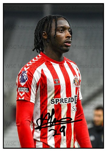 12111. Ahmed Abdullahi Signed Pictures (A4 Prints) Sunderland Gent