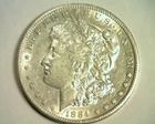 1884-S MORGAN SILVER DOLLAR ABOUT UNCIRCULATED+ AU+ NICE ORIGINAL COIN BOBS COIN