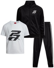 Athlete Boys Tracksuit Set - 3 Piece Breathable Tricot Zip Up Sweatshirt Athl...