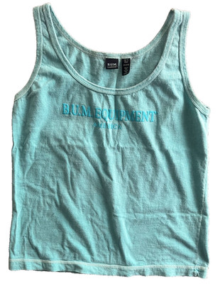 Vintage Bum Equipment America Women's tank top blue pre owned Y2k