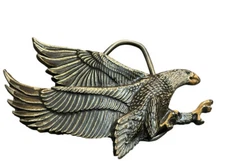 Patriotic Bald Eagle 1979 The Great American Buckle Company Belt Buckle USA