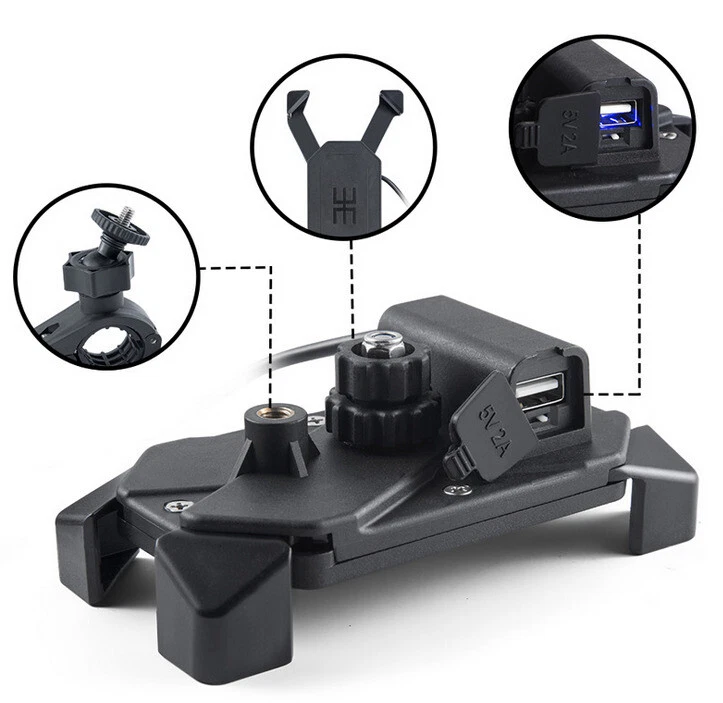 Soporte de teléfono celular para Kawasaki KZ1300A KZ550A KZ750E KZ750L KZ700A KZ440B KZ650D Foto 3 de 4