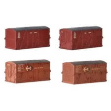 Graham Farish 379-393 N Gauge Type BD Cont BR Bauxite (2) & BD Cont BR Crim (2)