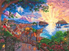 SCHEMA PUNTO CROCE PINOCCHIO DISNEY DMC CROSS STITCH NASCITA CAMERETTA