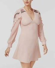 XOXO Juniors' Embroidered Ruffled Dress. Size: X-Large