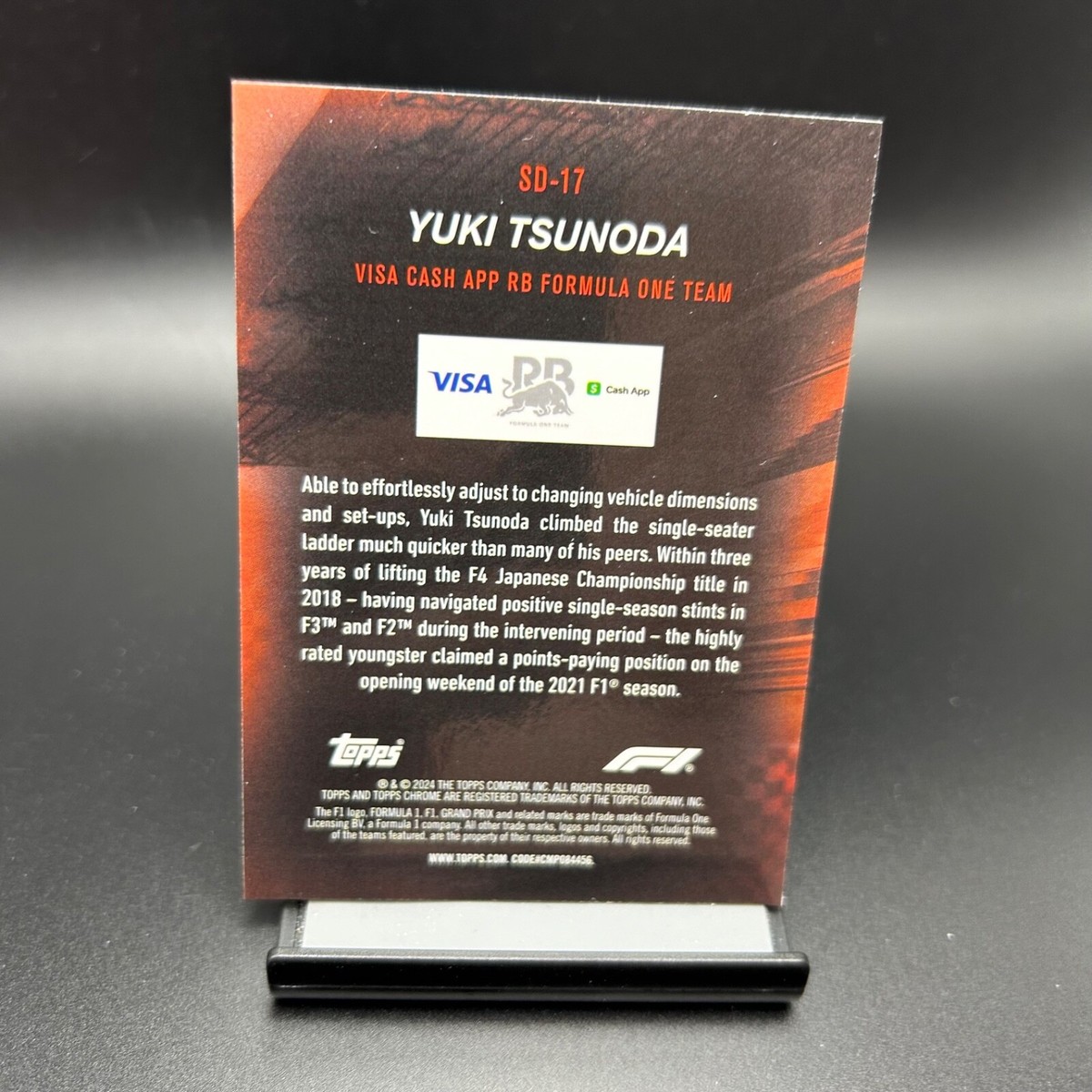 2024 Topps Chrome Formula 1 F1 Speed Demons #17 Yuki Tsunoda | eBay