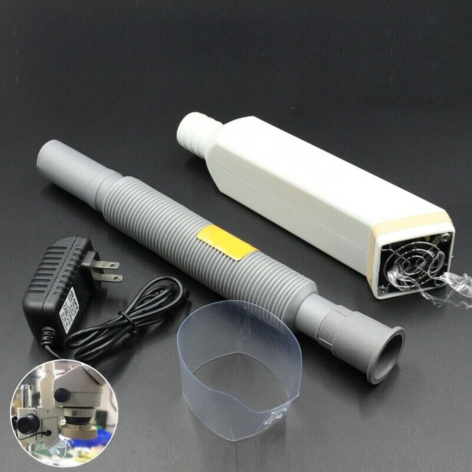 Adjustable Length Microscope Exhaust Fan Extract Oil Fumes Efficiently