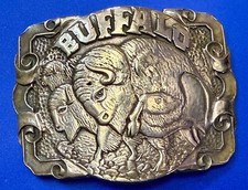 American Buffalo Bison Commemorative Solid Brass Award Design Medals Belt Buckle