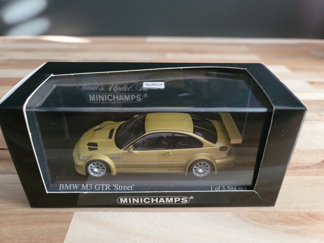 1 43 Minichamps Bmw M3 Gtr Street 01 Silver Carbon Roof For Sale Online Ebay