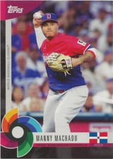 2023 Topps World Baseball Classic Global Stars MANNY MACHADO Black #36 Dominican