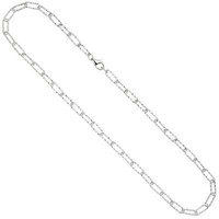 5Mm Halskette Anker-Weit-Rechteck Kette Aus 925 Sterling Silber Diamantiert 60Cm