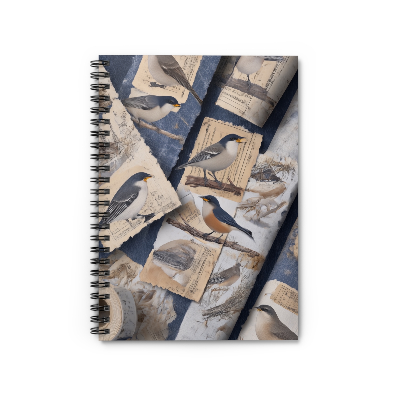 Elegant Bird-Themed Spiral Notebook - Perfect for Nature Lov