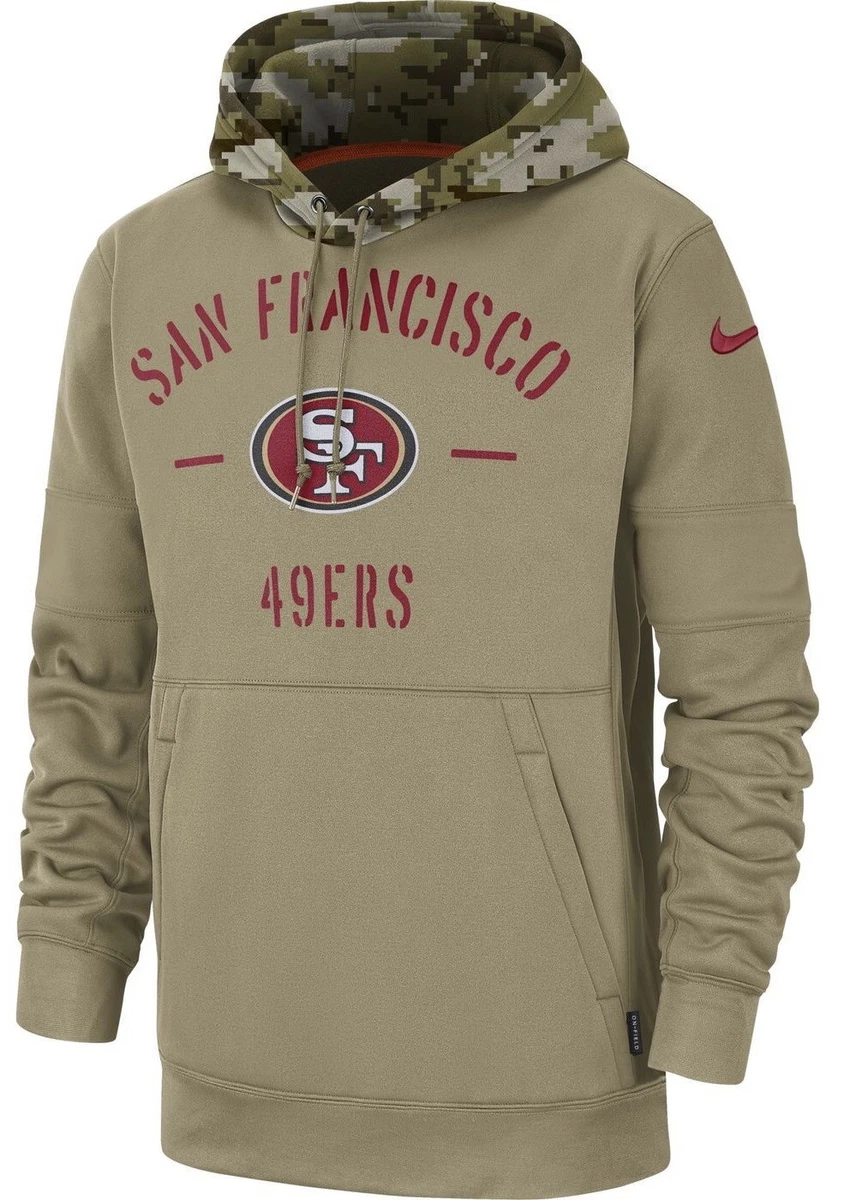 NEW Authentic Nike San Francisco 49ers Men's NFL Salute to Service Hoodie -  Tan | eBay
