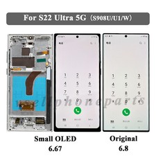 Smaller OLED LCD Display Touch Screen For Samsung Galaxy S22 Ultra 5G S908U/U1/W