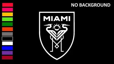 ORACAL INTER MIAMI CF, MLS, SOCCER, FUTBOL, MESSI, Decal Stickers for Cars, Laptops