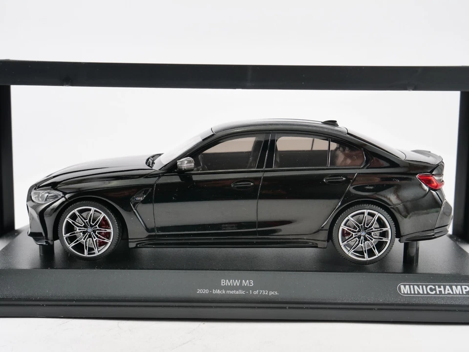 Minichamps 1/18 BMW M3 2020 Nero Metallizzato 155 020202 - Immagine 4 di 4
