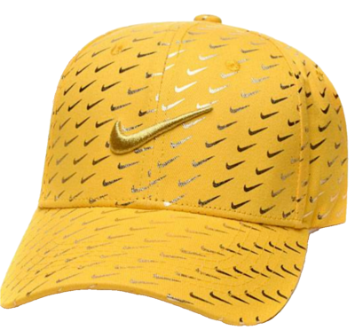 nike cap gold logo