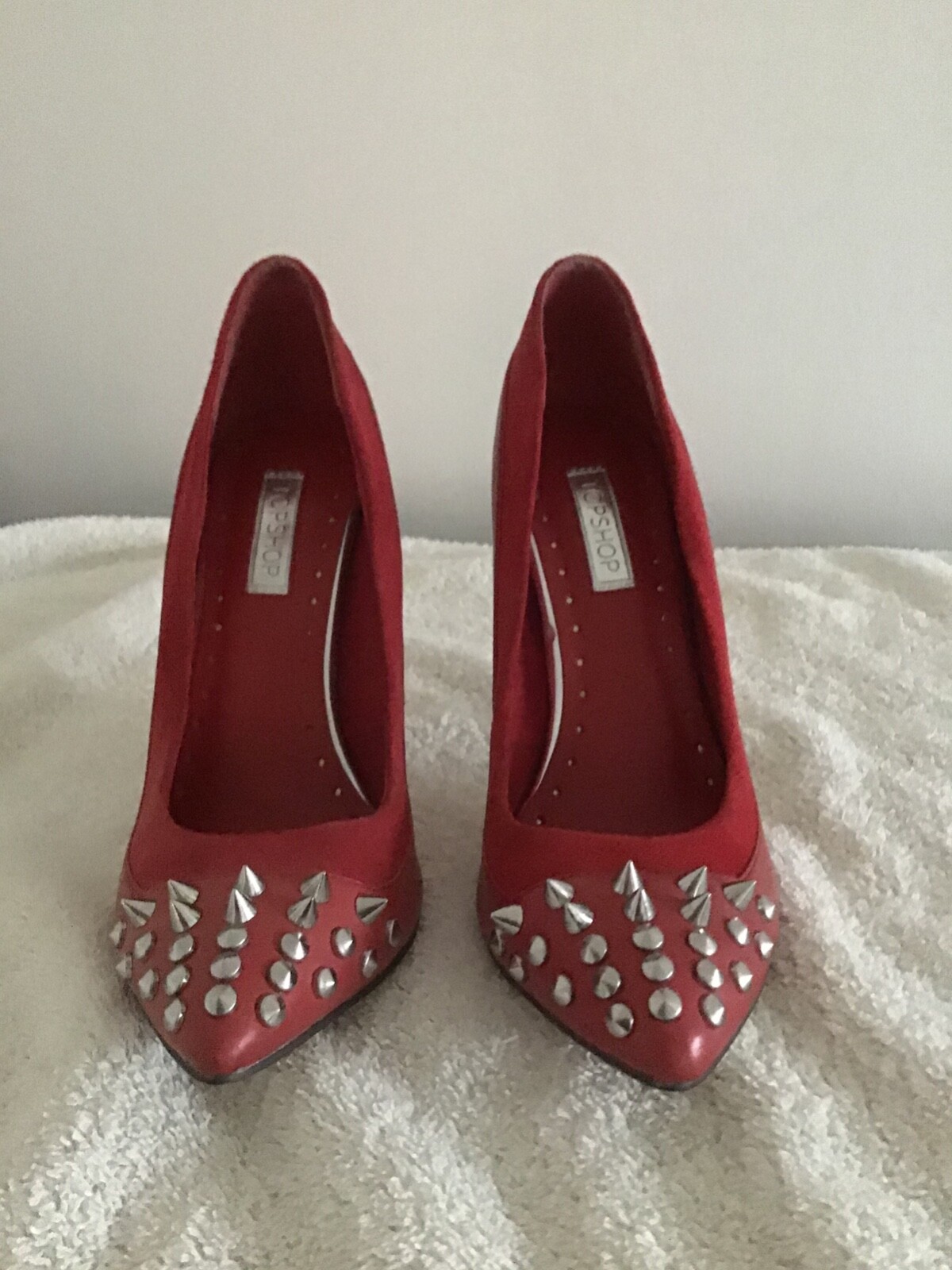 Ladies Red shoes Top Shop Size 6