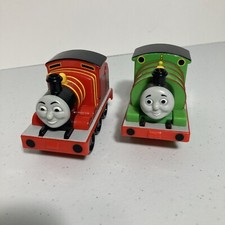 Thomas the Tank Engine Lot Of 2 Pull Back And Go Trains James  Percy 