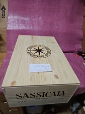 Sassicaia cassa di legno vuota vino  da 12 bottiglie SASSICAIA 2021 