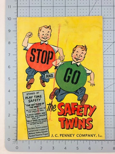 Vtg JC Penny Company Safety Twins Stop & Go Comic National Safety Council *P4 - Picture 7 of 7