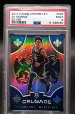 2019-20 Chronicles JA MORANT SILVER PRIZM Crusade Rookie RC #526 PSA 9 Mint