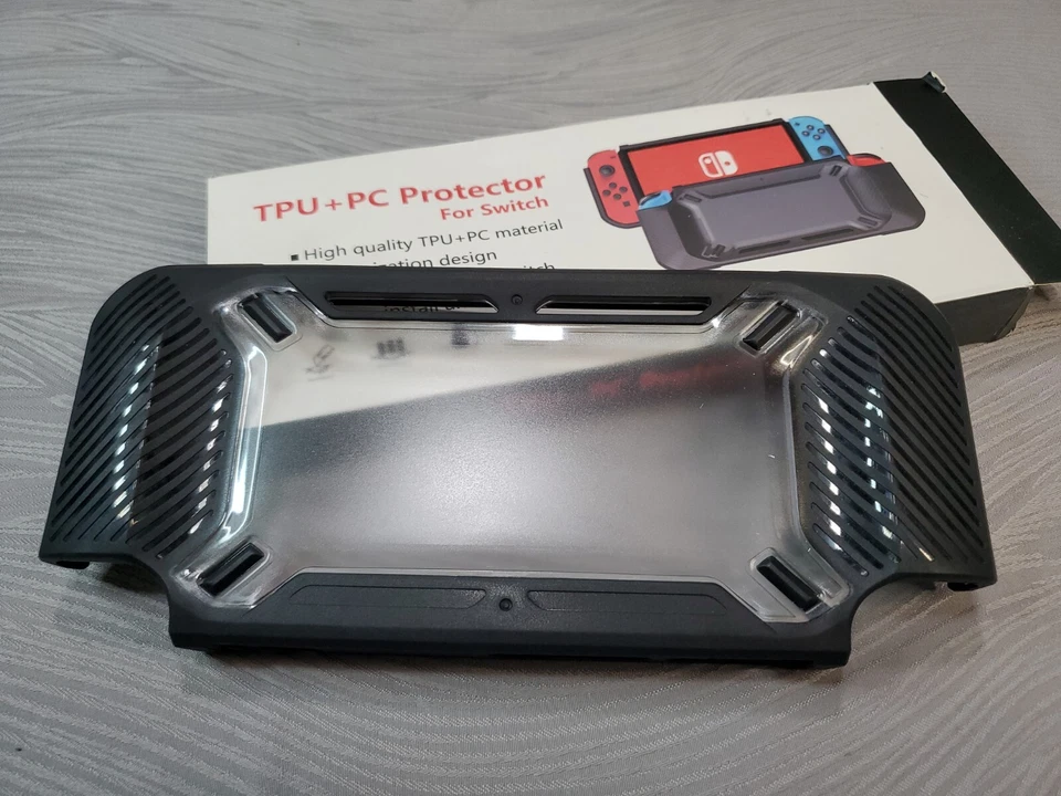 Nintendo Switch TPU Protector TPS-2316 Clear Silicone With Screen Protector  - Image 2 of 2