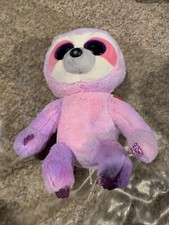 Dreamy sloth Ty beanie boos collection 10” big eyes pink purple