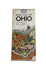 1977 Sohio Ohio Vintage Road Map 